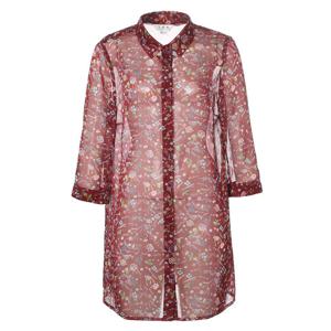 [조순희]스몰 플로럴 시스루 블라우스 (JNMB251)