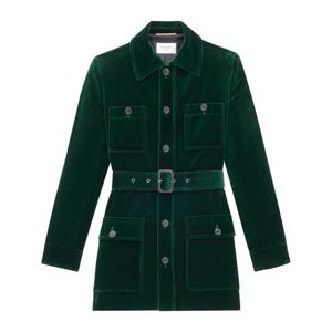 생로랑 그린 벨벳 사하란 재킷 835170 Y580T 3181