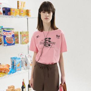 [쥬크]그래픽 프린트 베이직 티셔츠 (Z252PSM004)