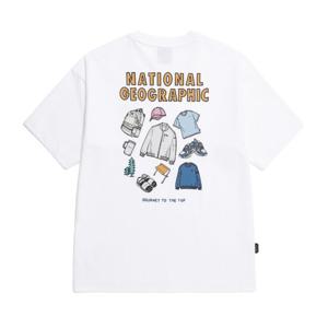 N253UTS902 세미오버핏 그래픽 반팔티 WHITE