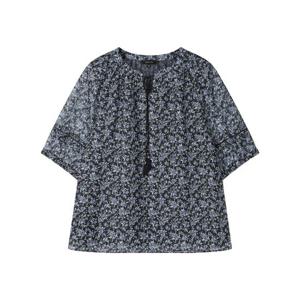 [요하넥스]잔꽃 테슬 셔링 블라우스 J5B5B308