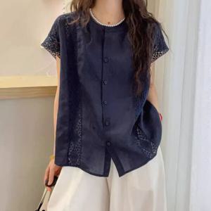 [베나프]빌리 펀칭 반팔셔츠_BJ2LS023