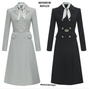 [미니멈]MD 테일러드 더블버튼 A라인 원피스 MD MYAAWO1090 M_CJ