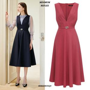 [미니멈]MD 서스펜더 페미닌 플레어원피스 MD MYAAWO2090_CJ