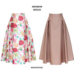 [미니멈]MD 절개라인 플레어 스커트  MD MYAAWS2210 M_CJ