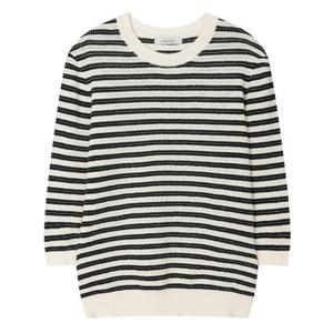 [요하넥스]글리터 하프슬리브 니트 탑 J5B5N01