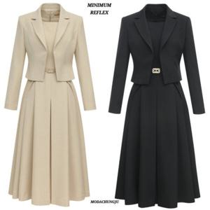 [미니멈]MD 자켓 원피스 페미닌 투피스 셋트  MD MYAAWO1250 M_C