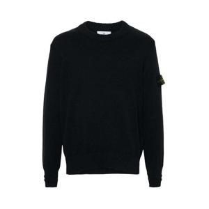 스톤아일랜드 남성 매글리아 크루넥 코튼 니트 네이비 8115506A2 V0020