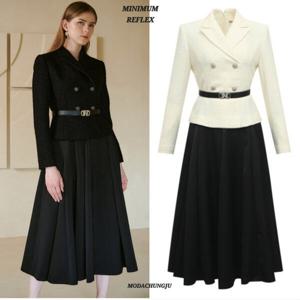 [미니멈]MD 트위드 카라넥 A라인 원피스  MD MXDAWO0400 MD_CJ