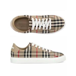 라프리마 버버리 체크 레더 스니커즈 8049777