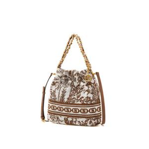 [헤지스/쇼핑백동봉]시그니처 H 뜨왈 자카드 체인 호보 숄더백S HIBA5F681W2