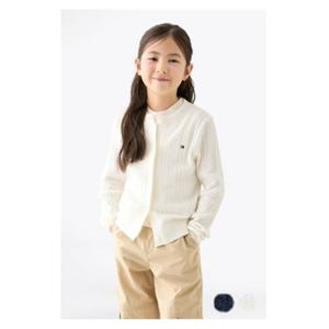 [타미힐피거칠드런2] 미니 케이블 크루넥 가디건 T42F6WCD010GT1 2T 16세