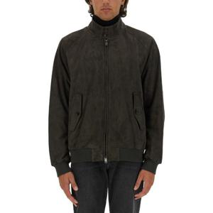 바라쿠타 블랙 집업 버튼 칼라 가죽 재킷 BRCPS0939 UT26231581