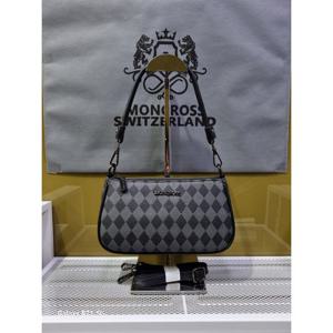 [몽크로스]몽크로스 아가일패턴 자가드크로스백 WSM8083(블랙)_D