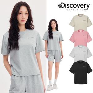 [디스커버리] 25SS 신상/여성/셋업/상의/캐주얼/냉감소재/프레시벤트 워시드 경량 트레이닝 반팔티 DWTR66053