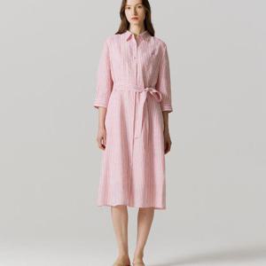 [요하넥스]린넨 스트라이프 원피스 J5B5D13