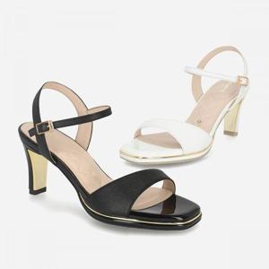 엘칸토 세이브존05 여성 소가죽 언밸런스 가보시 샌들 7cm LCWW42U526