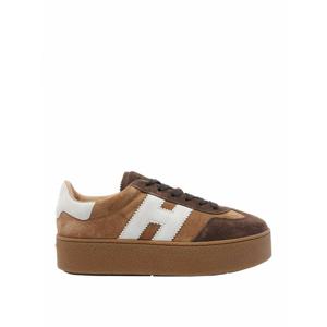 [HOGAN] 라프리마 여성 트레이너 쿨 스웨이드 라이트웨이트 맥시 솔 스니커즈 HXW6980FB6TTQ70MB7 Brown /8