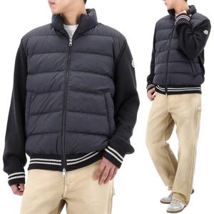 25FW 몽클레어 로고 패치 패딩 믹스 집업 자켓 9B00032 M1509 779