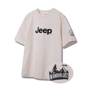 [지프]JP2TSU104 선기획 소매 자수 2024년 아이보리 반팔티_SC