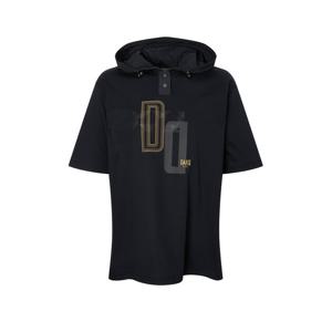 닥스 골프 여성 25FW PREMIUM 네이비 로고자수포인트 하이브리드 후드 티셔츠 DNTS5C613N3