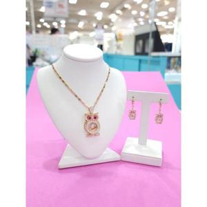 로뎀 세이브존05 Elegance P 뉴 부엉이 목걸이 귀걸이 세트02 RDA24010015