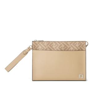 펜디 레더 캔버스 손목 스트랩 클러치 백 7VA491 AV83F19VE