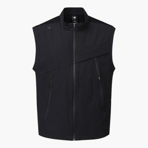 데상트골프조끼 JQS DQ12MFWV21-BLKG 남성 니트 하이브리드 우븐 베스트 BLACK