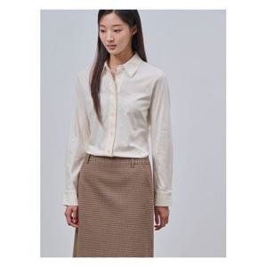 [빈폴레이디스]슬림핏 저지 셔츠 아이보리 (BF4841C010)