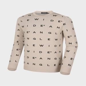 [와이드앵글]TO 로고플레이 라운드 풀오버 MWMU24K32