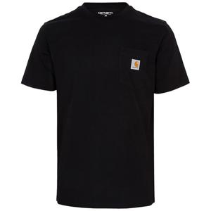 칼하트 25FW 블랙 로고 포켓 티셔츠 I030434 89XX