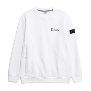 내셔널지오그래픽 N234USW210 마젤란 빅 로고 맨투맨 티셔츠 WHITE
