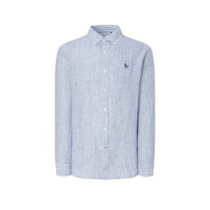 헤지스  25FW  남성 스트라이프 린넨 긴팔 캐주얼셔츠 HZSH5C105N2