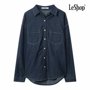 [르샵] 스티치 투 포켓 데님 셔츠 (BP8BL010A)