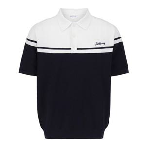 [파리게이츠]511E3SWJ22_WH-남성 잭바니 투톤 배색 와플 조직 니트-(25년가을)