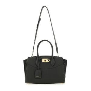 페라가모 턴 락 스트럭처 탑 핸들 백 786166 21A112001