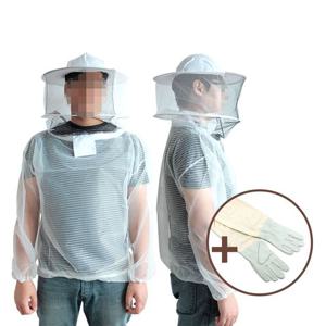 KP 망사 양봉옷(상의+양봉장갑) 벌망 해충 벌초작업복