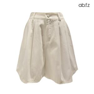 [에이비에프지]핀턱 하이웨이트 5부 면 반바지 APZ3ZP36H