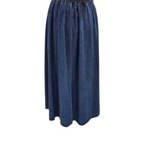 [에이비에프지]허리셔링 뒷밴딩 A라인 청스커트 AGNZ4HS32J