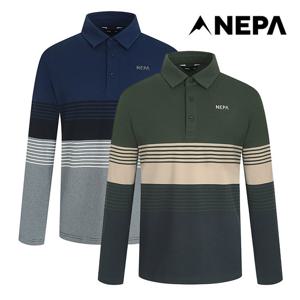 네파 남성 라이프스타일 코트나 스트라이프 폴로티셔츠 7I75243