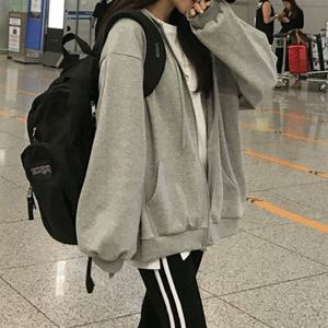 루즈핏 LK-T016 패션 데일리 집업 데일리 여성 의류 후드 캐주얼