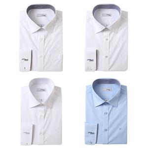 [듀퐁셔츠] SE5FM12LS902SWH (일반핏4종택1) 신축성이 좋은 스트레치 소재 일반핏