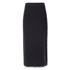 [아이잗컬렉션]시어 배색 스커트(CRAE1SK671)