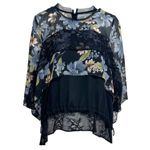 [데시데]쉬폰프린트 캉캉블라우스 DPS125