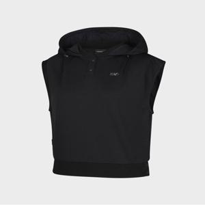 [와이드앵글]CO 우븐 믹스 후드 슬리브리스 LWWU24252