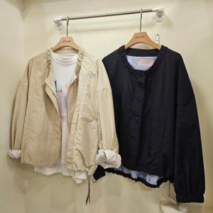 스테파니 HC07 노카라 목주름 야상점퍼 A25JK5304