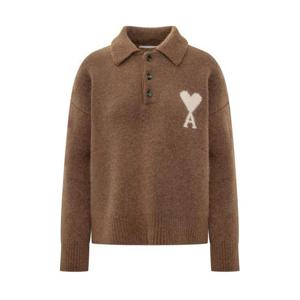 아미 스웨터 H25UPL408KN0135 217H25 NOISETTE ECRU