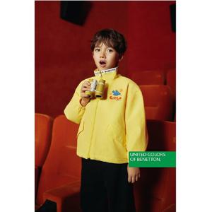 [베네통 키즈] 컬러스 유니 화섬 점퍼 QAJP01541YE_옐로우