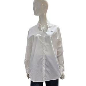 [에이비에프지]AB자수로고 베이직 롱 카라넥 셔츠 AGNZ4HB31J