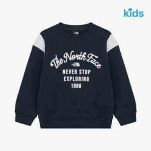 노스페이스키즈 NM5MR51T 네이비 플레이런 스웨트 셔츠 맨투맨